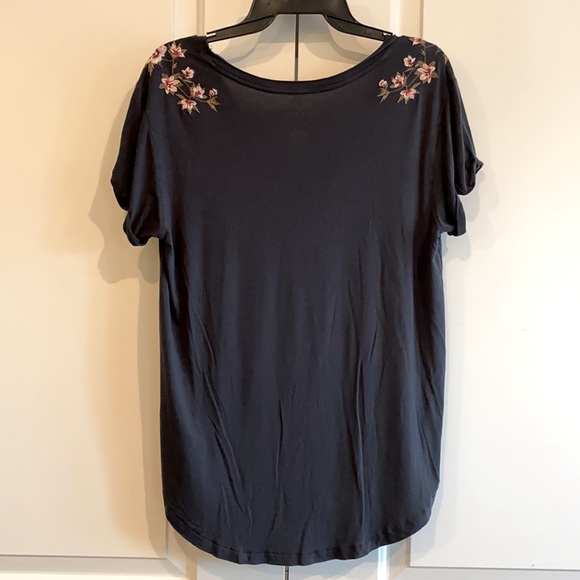 AE Embroidered t-shirt - dark gray - Picture 2 of 3